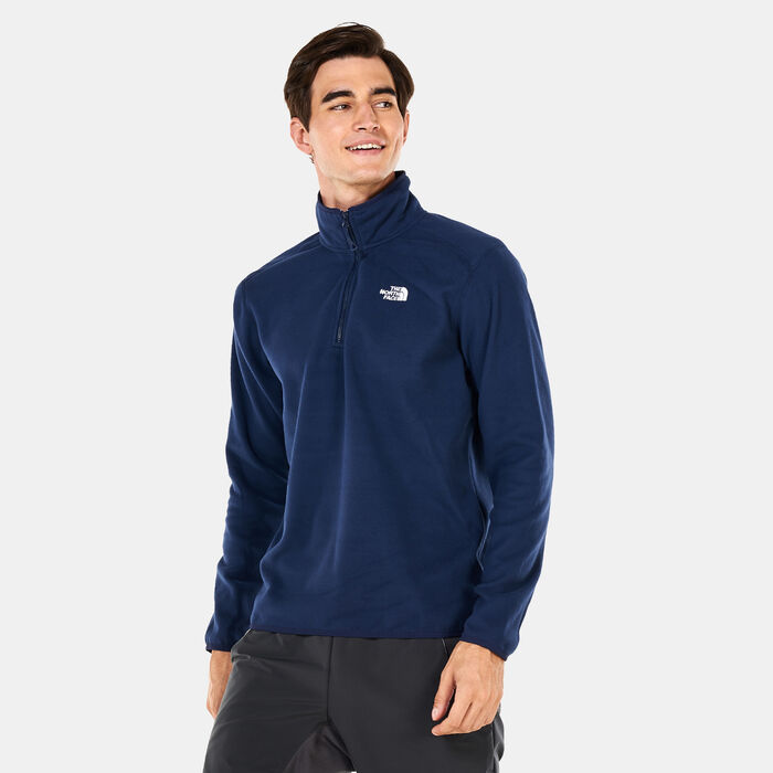 The North Face Men's 100 Glacier Sweatshirt Blue The North Face Men's 100 Glacier Sweatshirt Blue image number 0