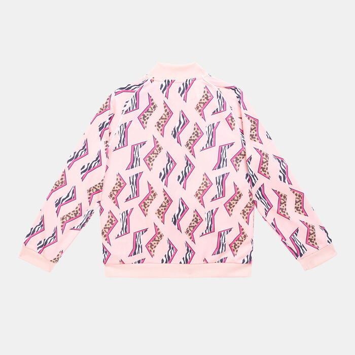 adidas Originals Kids' Allover Print Superstar Jacket (Older Kids) Pink adidas Originals Kids' Allover Print Superstar Jacket (Older Kids) Pink image number 1