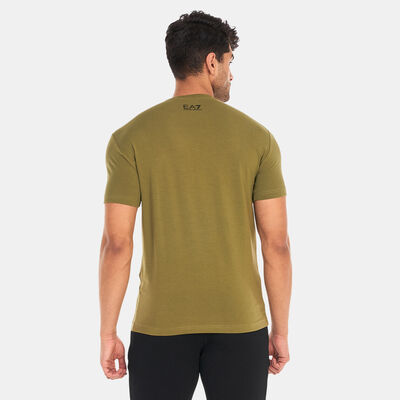 EA7 Emporio Armani Men's Big Logo T-Shirt Green EA7 Emporio Armani Men's Big Logo T-Shirt Green