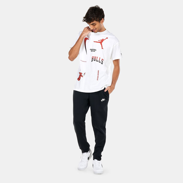 Jordan Men's Chicago Bulls Courtside Statement Edition Max90 NBA T-Shirt White Jordan Men's Chicago Bulls Courtside Statement Edition Max90 NBA T-Shirt White image number 2