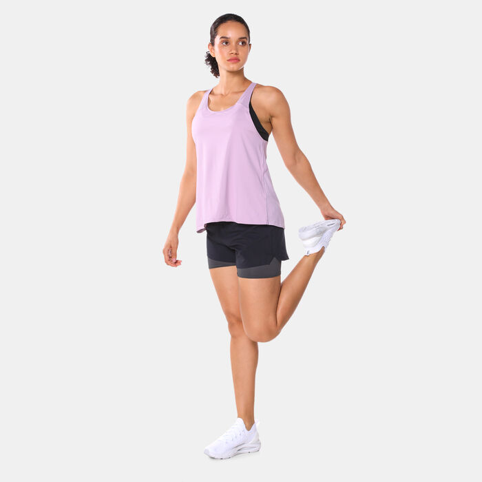 Under Armour Women's IsoChill Run 2-In-1 Shorts Black Under Armour Women's IsoChill Run 2-In-1 Shorts Black image number 2