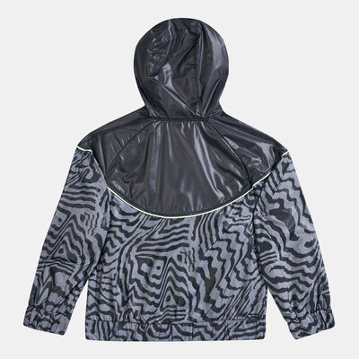 Nike Kids' Electric Zebra Windrunner Jacket (Younger Kids) Black