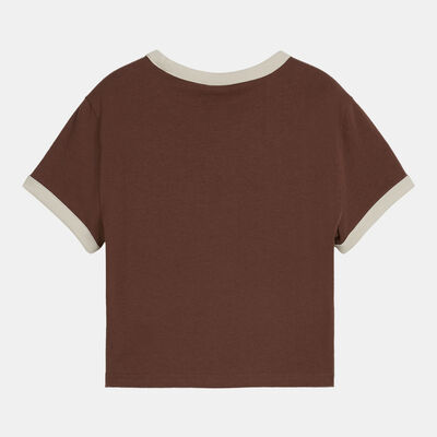 PUMA Women's Downtown Graphic Baby T-Shirt Brown