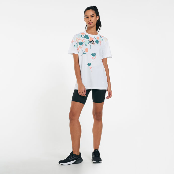 adidas Women's Essentials 3 Stripes Bike Shorts Black image number 2