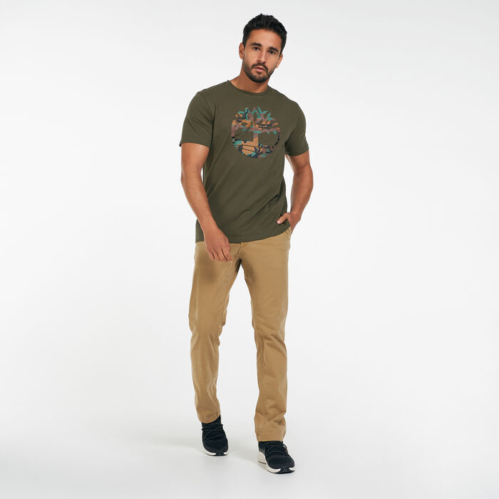 Timberland Men's Outdoor Heritage Camo Tree T-Shirt Green image number 2