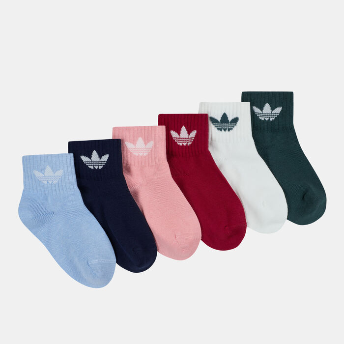 adidas Originals Kids' Ankle Socks (6 Pairs) Multi adidas Originals Kids' Ankle Socks (6 Pairs) Multi image number 0