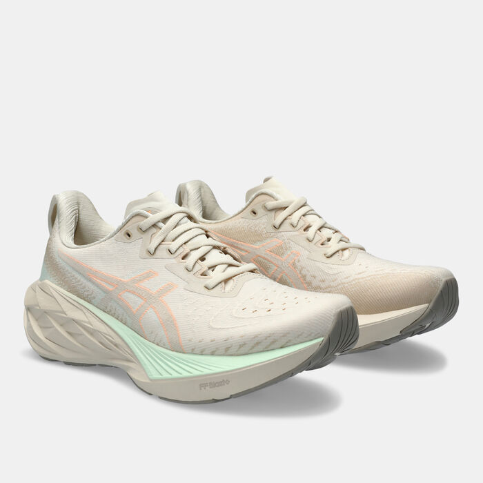 ASICS Women's NOVABLAST 4 Running Shoes Beige image number 1