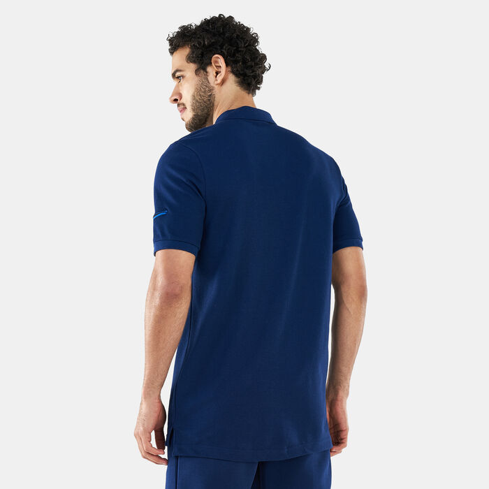 Nike Men's Sportswear F.C. Barcelona Polo Shirt Blue Nike Men's Sportswear F.C. Barcelona Polo Shirt Blue image number 1