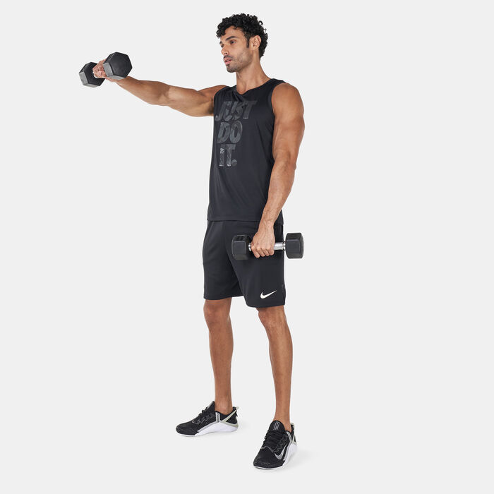 Nike Men's Dri-FIT Camo Tank Top Black image number 2