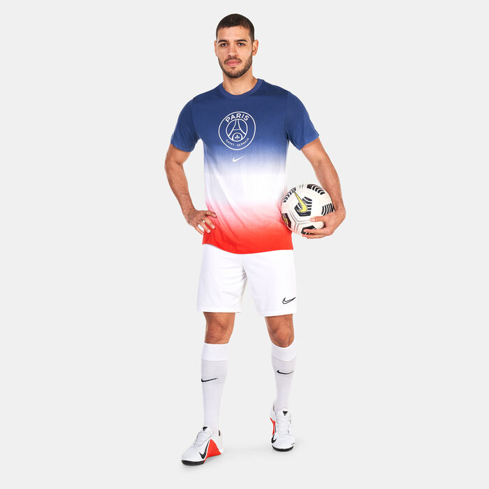 Nike Men's Paris Saint-Germain Crest Football T-Shirt Blue Nike Men's Paris Saint-Germain Crest Football T-Shirt Blue image number 2