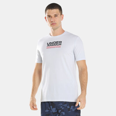Under Armour Men's UA Multicolor Box Logo T-Shirt Grey