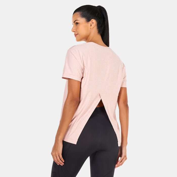 PUMA Women's Studio Trend Training T-Shirt Pink PUMA Women's Studio Trend Training T-Shirt Pink image number 1