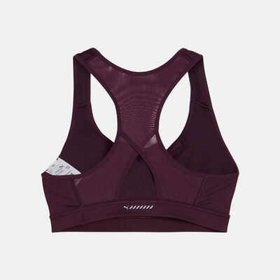 PUMA Women's 4KEEPS Medium-Support Running Sports Bra Red PUMA Women's 4KEEPS Medium-Support Running Sports Bra Red