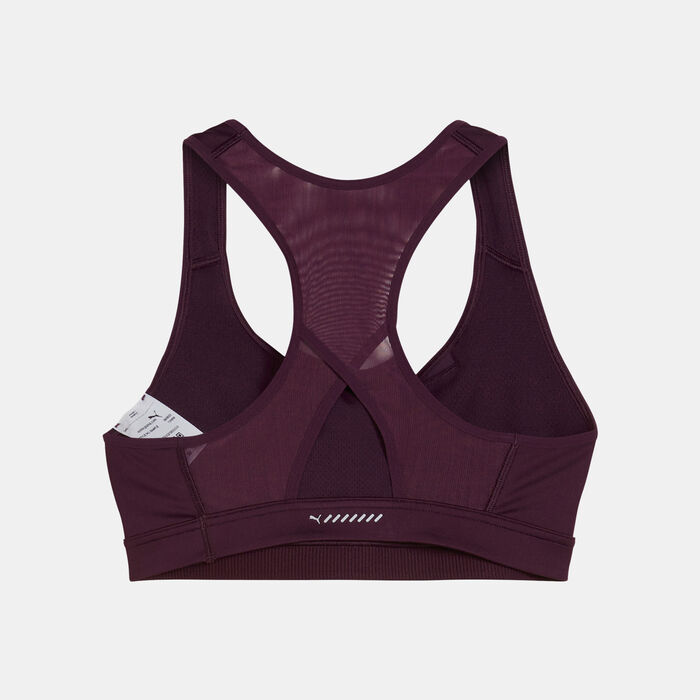 PUMA Women's 4KEEPS Medium-Support Running Sports Bra Red PUMA Women's 4KEEPS Medium-Support Running Sports Bra Red image number 1