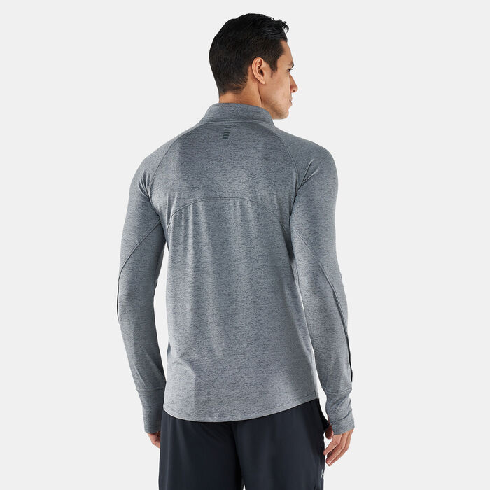 Under Armour Men's UA Qualifier Run 2.0 &frac12; Zip T-Shirt Grey image number 1