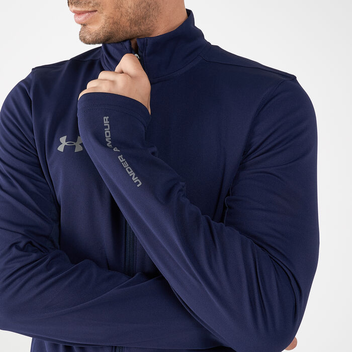 Under Armour Men's Challenger II Knit Warm-Up Tracksuit Blue image number 3