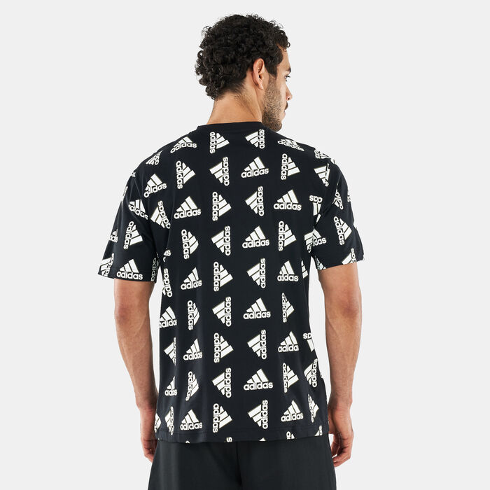 adidas Men’s Essentials Loose Giant Logo T-Shirt Black adidas Men’s Essentials Loose Giant Logo T-Shirt Black image number 1