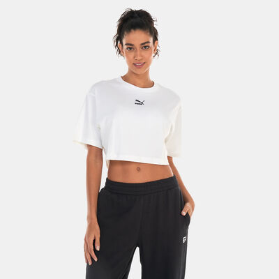 PUMA Women's DARE TO Crop Top White