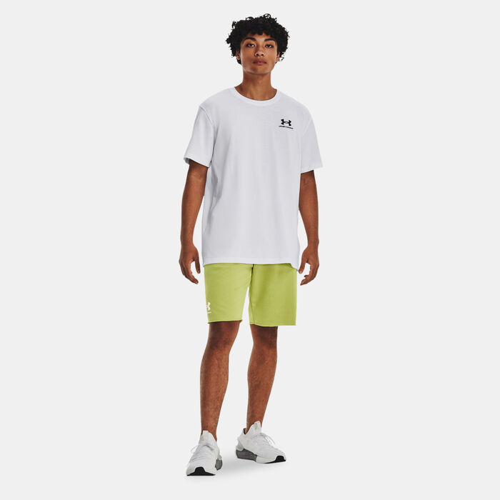 Under Armour Men's Logo Heavyweight T-Shirt White Under Armour Men's Logo Heavyweight T-Shirt White image number 2