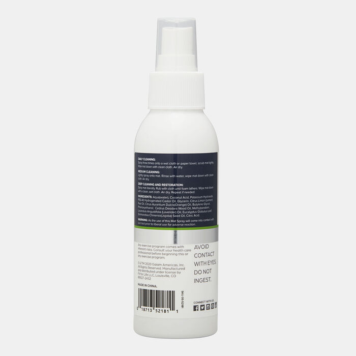 Gaiam Yoga Mat Wash 4oz Clear image number 1
