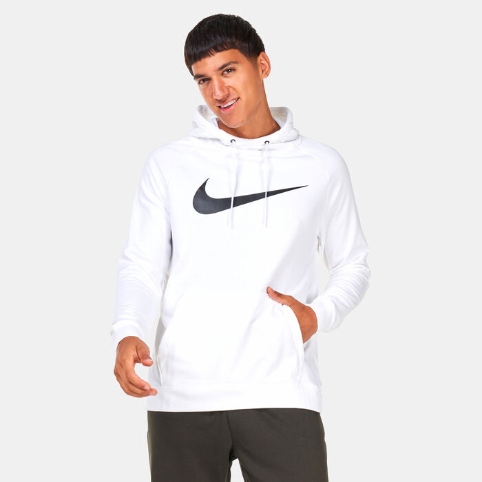 Nike Men's Dri-FIT Swoosh Hoodie White Nike Men's Dri-FIT Swoosh Hoodie White image number 0