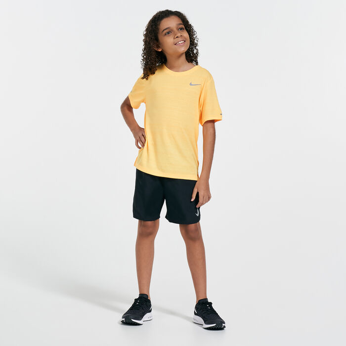 Nike Kids' Miler Run Division T-Shirt (Older Kids) Orange image number 2