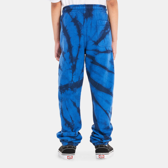 Vans Kids' Tie Dye Fleece Pants (Older Kids) Blue Vans Kids' Tie Dye Fleece Pants (Older Kids) Blue image number 1