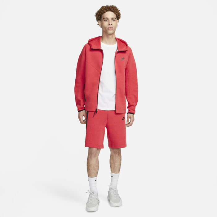 Nike Men's Sportswear Tech Fleece Shorts Red Nike Men's Sportswear Tech Fleece Shorts Red image number 7