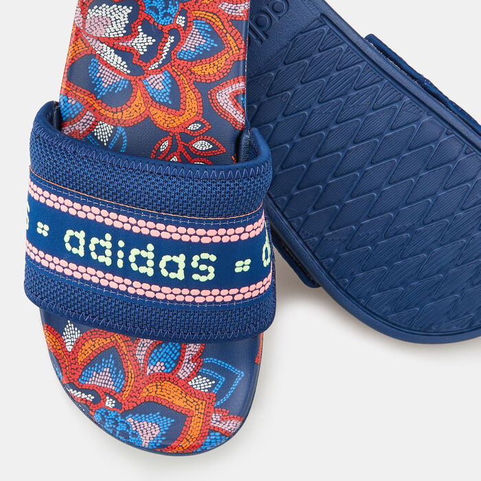 adidas Women's Adilette Comfort Slides Blue image number 2