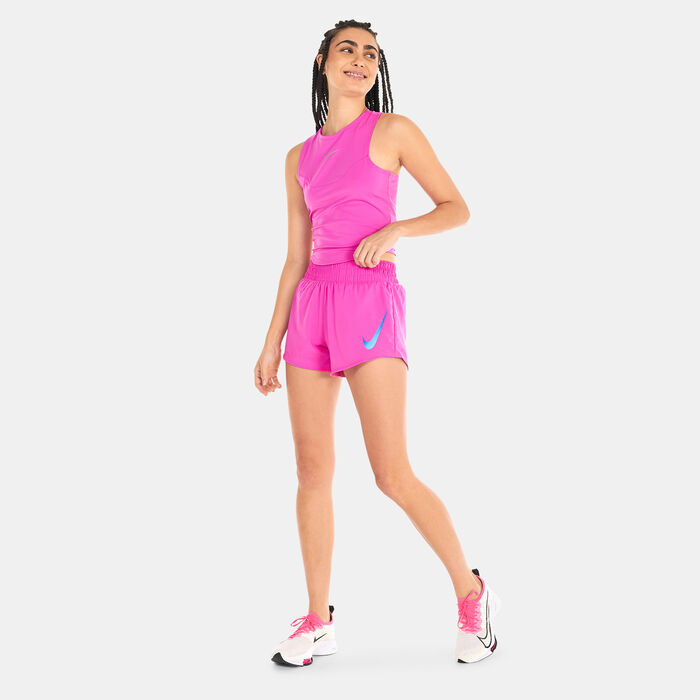 Nike Women's Swoosh Shorts Pink Nike Women's Swoosh Shorts Pink image number 2