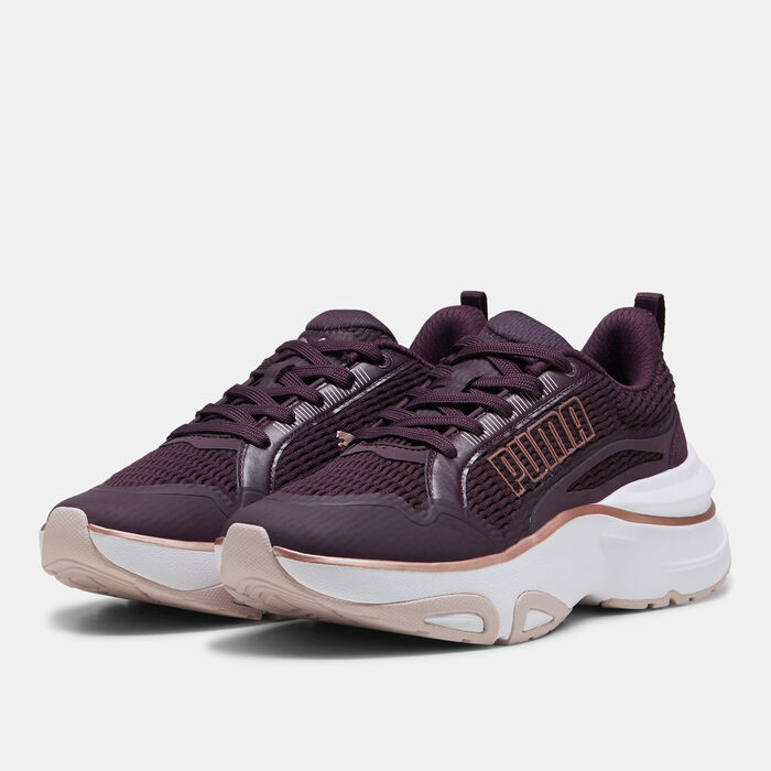 PUMA Women's SOFTRIDE Divine Metal Running Shoes Purple PUMA Women's SOFTRIDE Divine Metal Running Shoes Purple image number 1