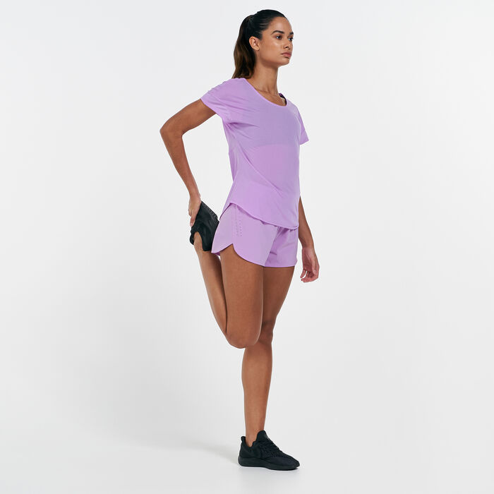 Nike Women's Breathe Cool T-Shirt Purple Nike Women's Breathe Cool T-Shirt Purple image number 2