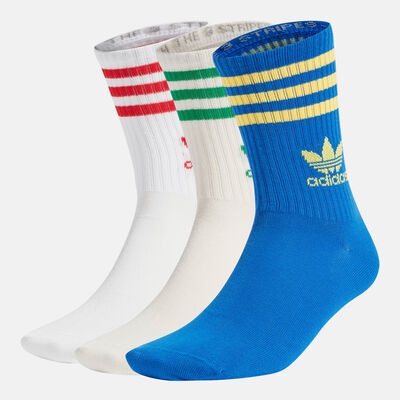 adidas Originals Men's Crew Socks (3 Pairs) Multi