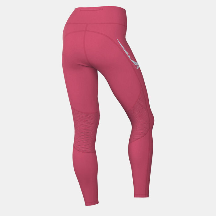 Nike Women's Fast 7/8 Running Leggings Pink Nike Women's Fast 7/8 Running Leggings Pink image number 1
