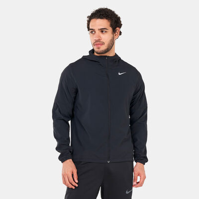Nike Men's Run Stripe Woven Running Jacket Black