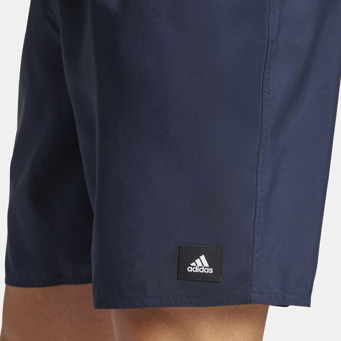 adidas Men's Solid CLX Swimming Shorts Green image number 3