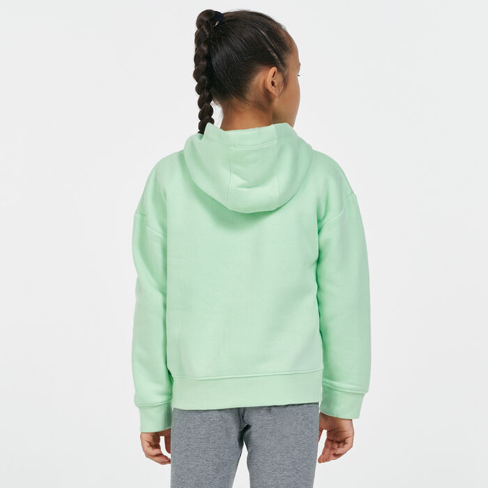 Nike Kids' Electric Zebra Hoodie Green image number 1