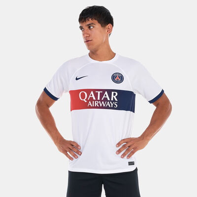 Nike Men's Dri-FIT Paris Saint-Germain Stadium Away Football Jersey - 2023/24 White Nike Men's Dri-FIT Paris Saint-Germain Stadium Away Football Jersey - 2023/24 White