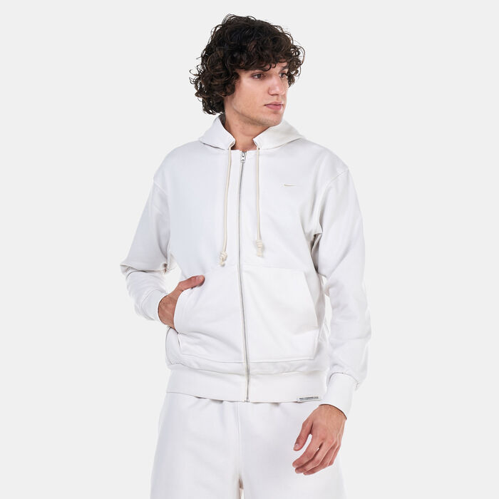 Nike Men's Dri-FIT Standard Issue Full-Zip Hoodie Ivory Nike Men's Dri-FIT Standard Issue Full-Zip Hoodie Ivory image number 0
