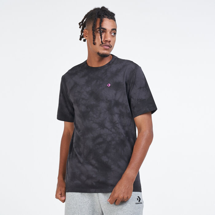 Converse Men's Marble Cut and Sew T-Shirt Black Converse Men's Marble Cut and Sew T-Shirt Black image number 0