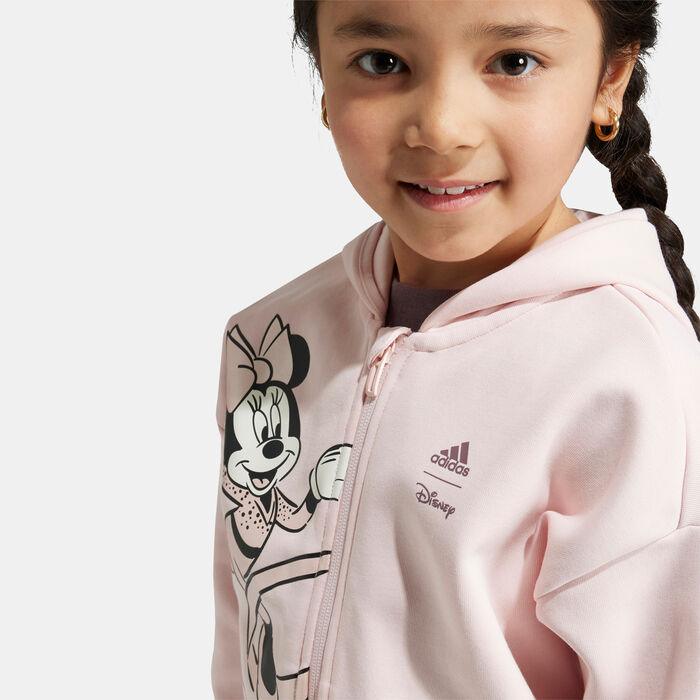 adidas Kids' Disney Minnie and Daisy Track Jacket (Young Kids) Pink image number 3