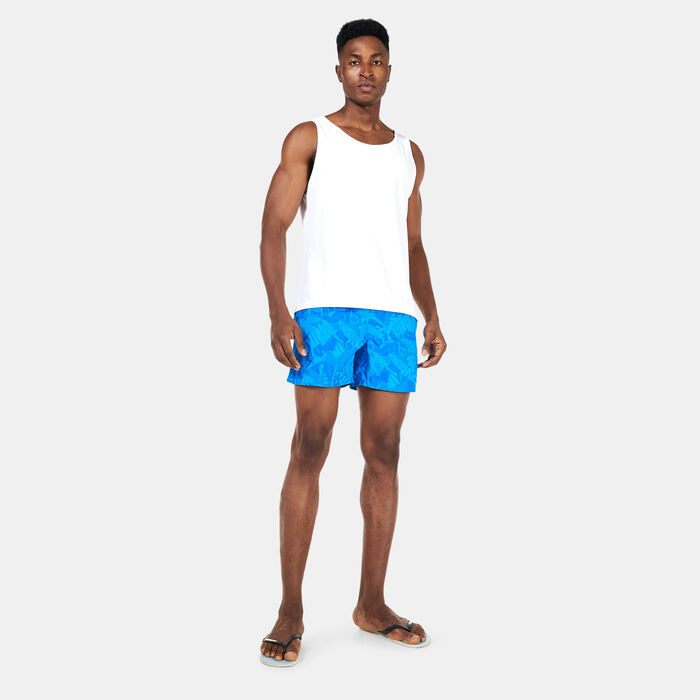Nike Swim Men's Swim Collage Icon 5-Inch Volley Shorts Blue image number 2