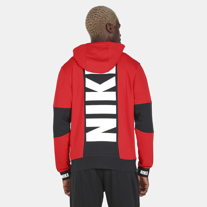 Nike Men's Sportswear Essentials+ Full-Zip Hoodie Red Nike Men's Sportswear Essentials+ Full-Zip Hoodie Red image number 1