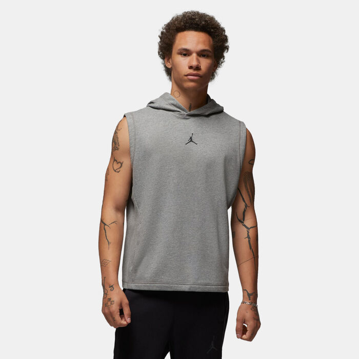 Jordan Men's Dri-FIT Sport Fleece Sleeveless Hoodie Grey image number 0