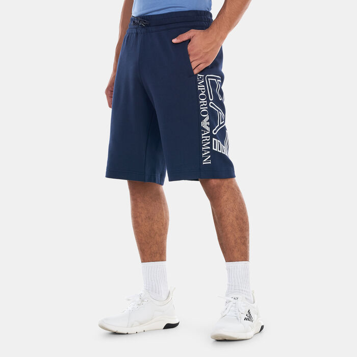 EA7 Emporio Armani Men's Big Logo Graphic Shorts Black EA7 Emporio Armani Men's Big Logo Graphic Shorts Black image number 0
