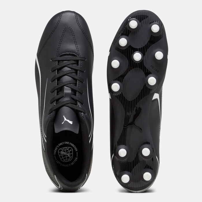 PUMA Men's VITORIA Firm Ground/Artificial Ground Football Shoes Black image number 3