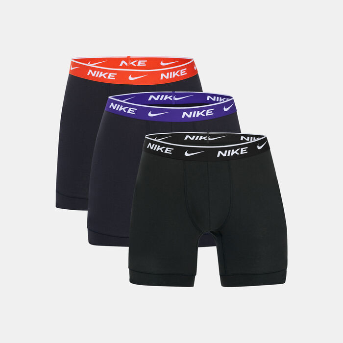 Nike Men's Logo Boxer Briefs (3 Pack) Black image number 3