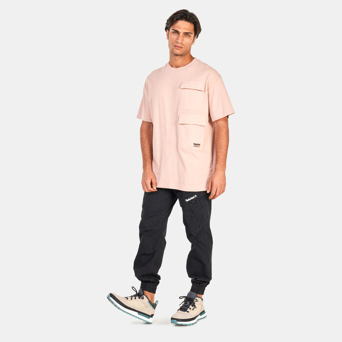 Timberland Men's Progressive Utility Multi-Pocket T-Shirt Pink image number 2