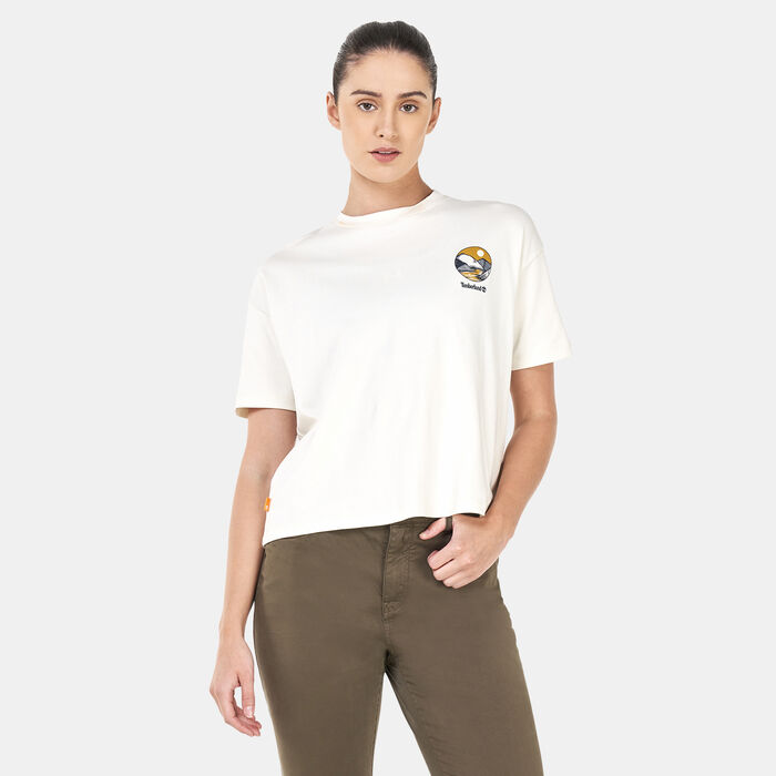Timberland Women's Timberfresh Graphic T-Shirt White Timberland Women's Timberfresh Graphic T-Shirt White image number 0