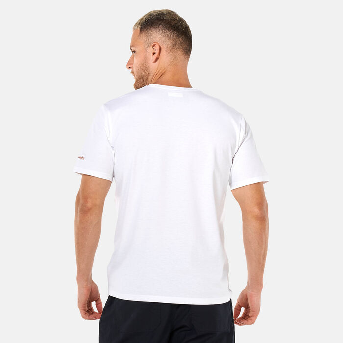 Columbia Men's Sun Trek™ Short Sleeve Graphic T-Shirt White Columbia Men's Sun Trek™ Short Sleeve Graphic T-Shirt White image number 1